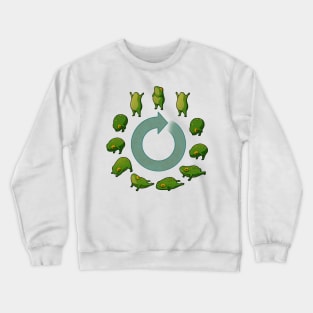 Yoga Frog Sun Salutation Crewneck Sweatshirt